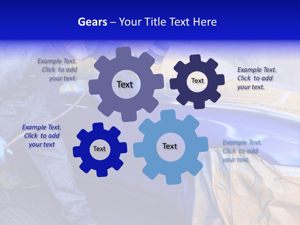 Front Painting Car PowerPoint Template