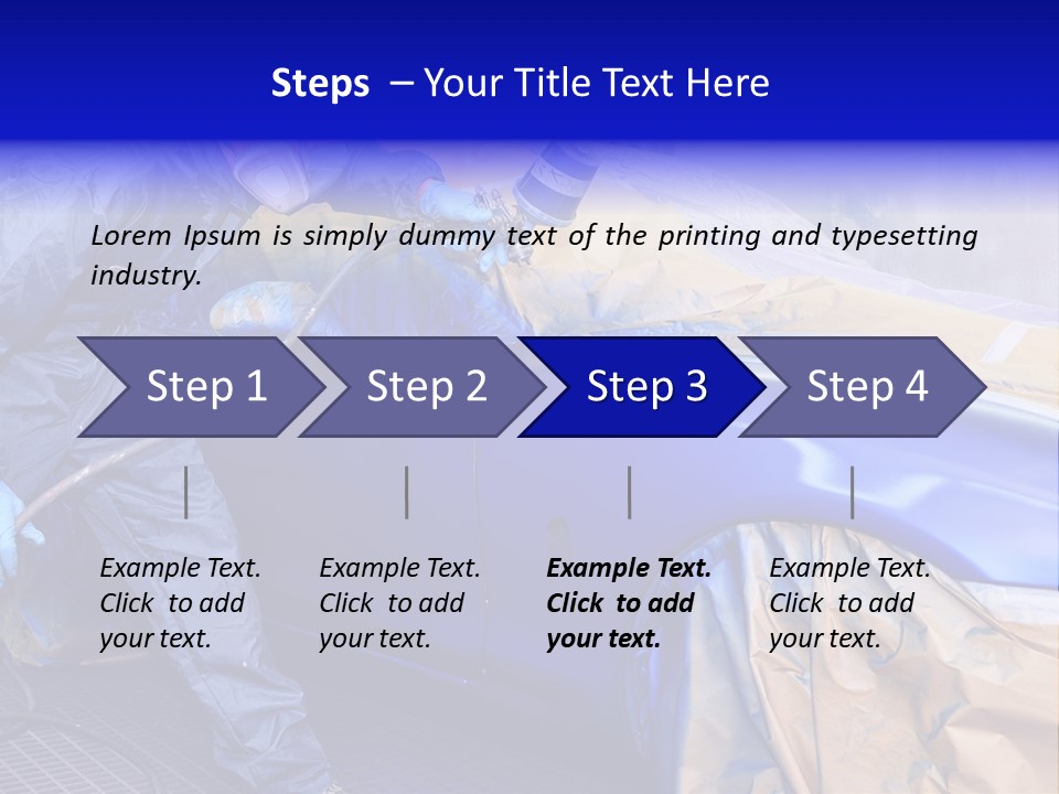 Front Painting Car PowerPoint Template