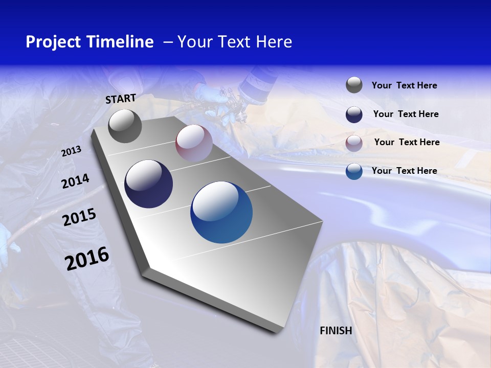 Front Painting Car PowerPoint Template