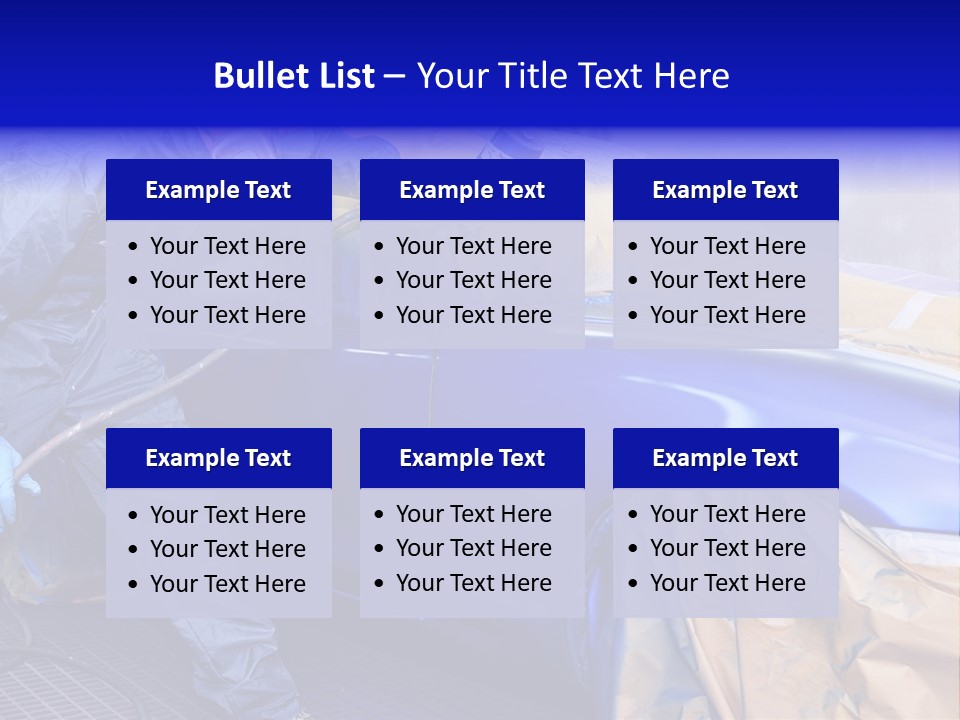 Front Painting Car PowerPoint Template