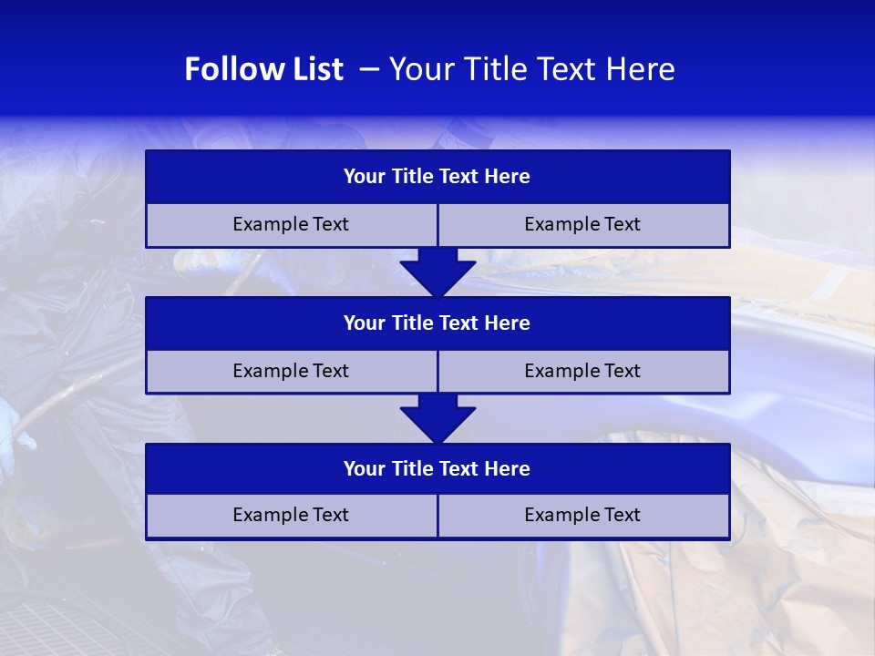 Front Painting Car PowerPoint Template