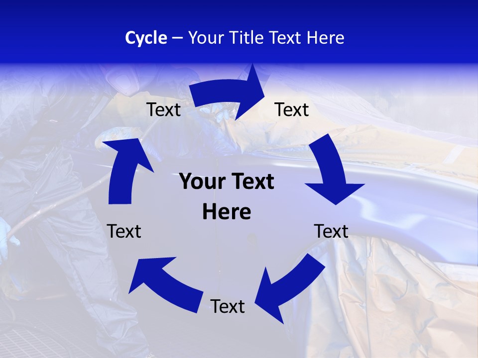 Front Painting Car PowerPoint Template