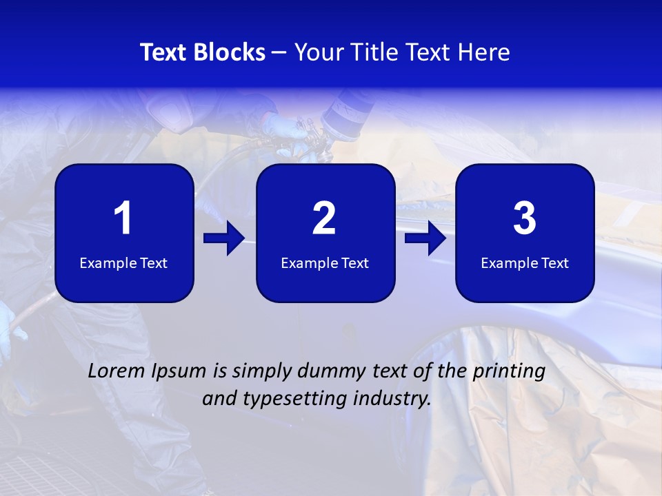 Front Painting Car PowerPoint Template