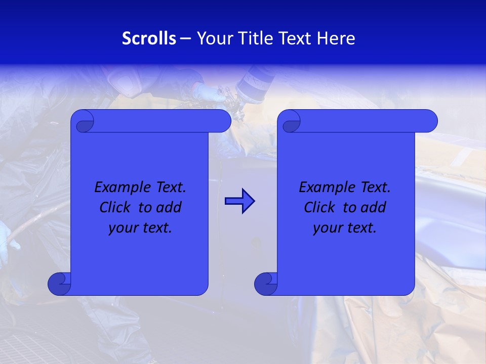 Front Painting Car PowerPoint Template