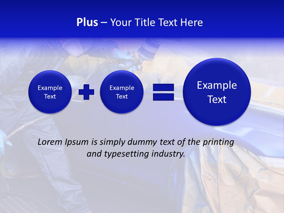 Front Painting Car PowerPoint Template