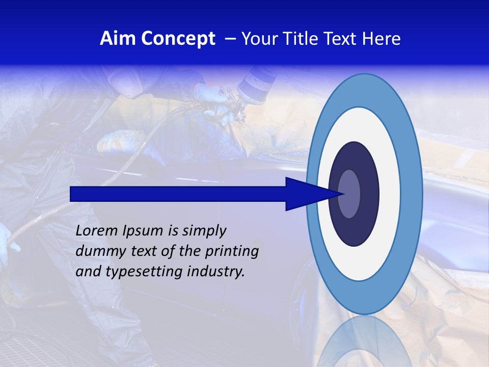 Front Painting Car PowerPoint Template