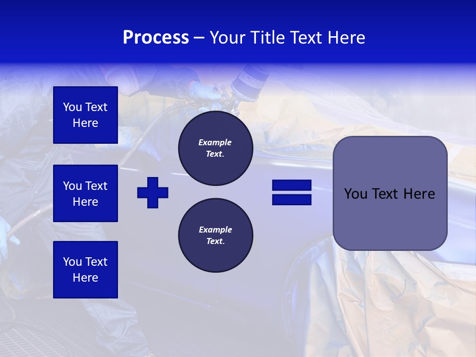 Front Painting Car PowerPoint Template