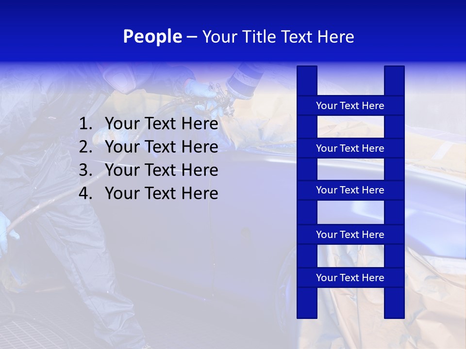 Front Painting Car PowerPoint Template