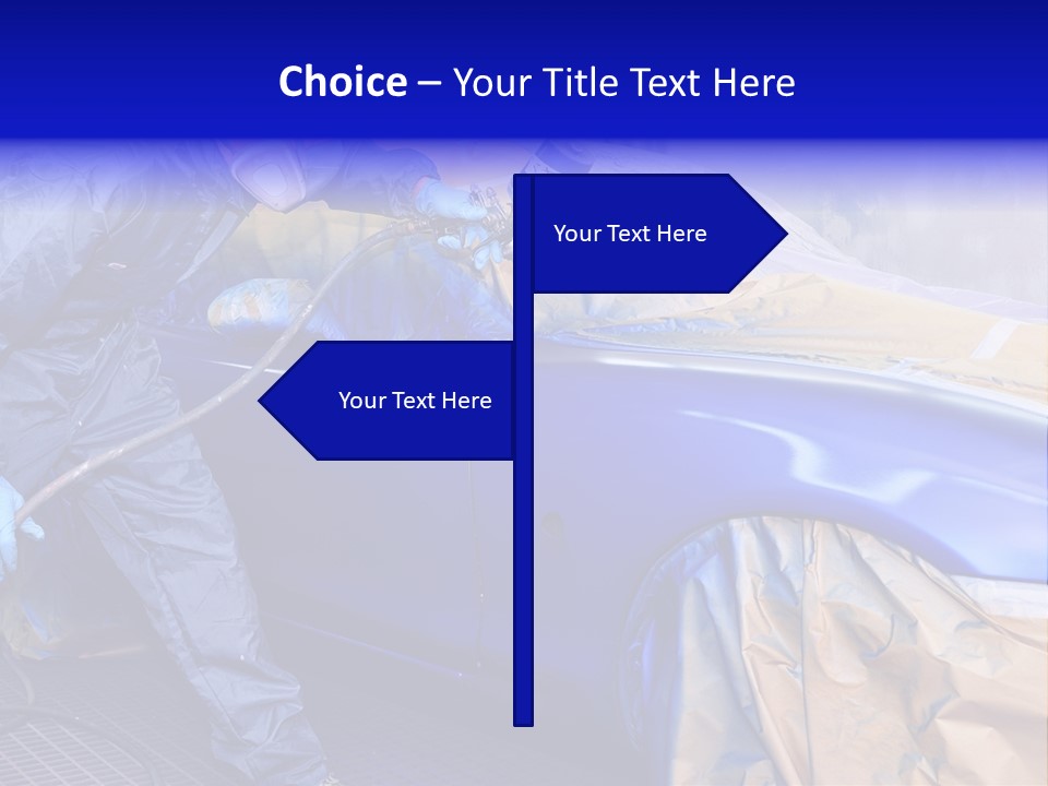 Front Painting Car PowerPoint Template