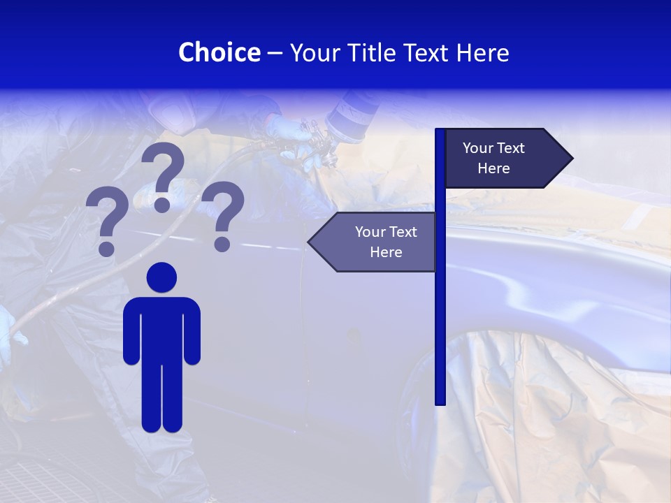 Front Painting Car PowerPoint Template