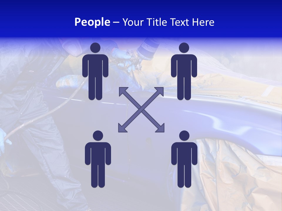 Front Painting Car PowerPoint Template