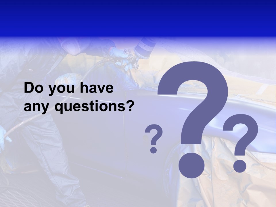 Front Painting Car PowerPoint Template