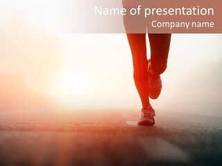 Activity Woman Training PowerPoint Template