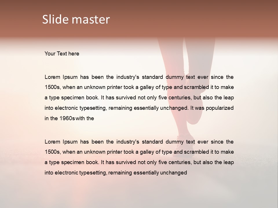Activity Woman Training PowerPoint Template
