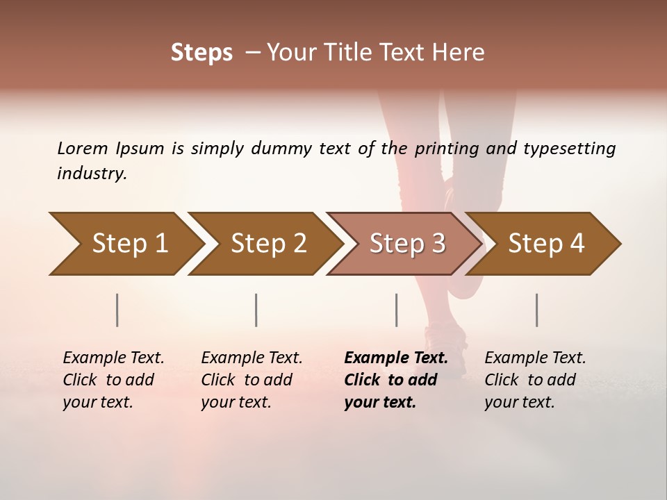 Activity Woman Training PowerPoint Template