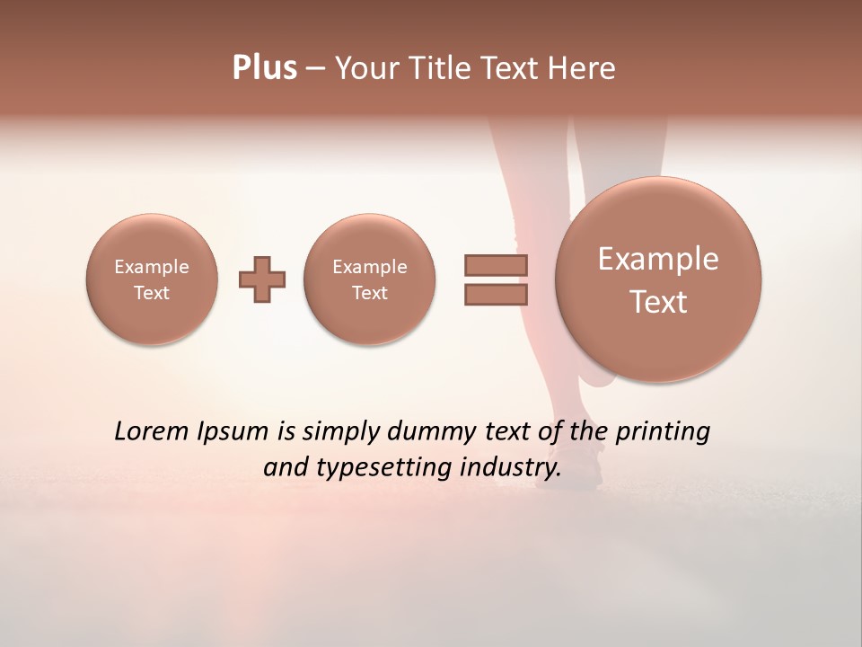 Activity Woman Training PowerPoint Template