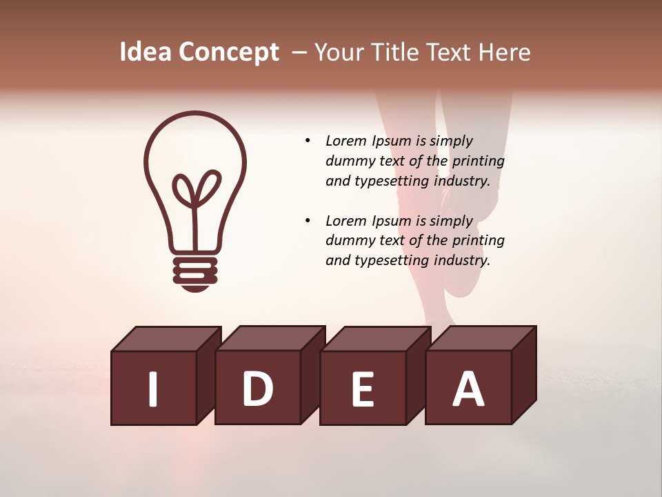 Activity Woman Training PowerPoint Template