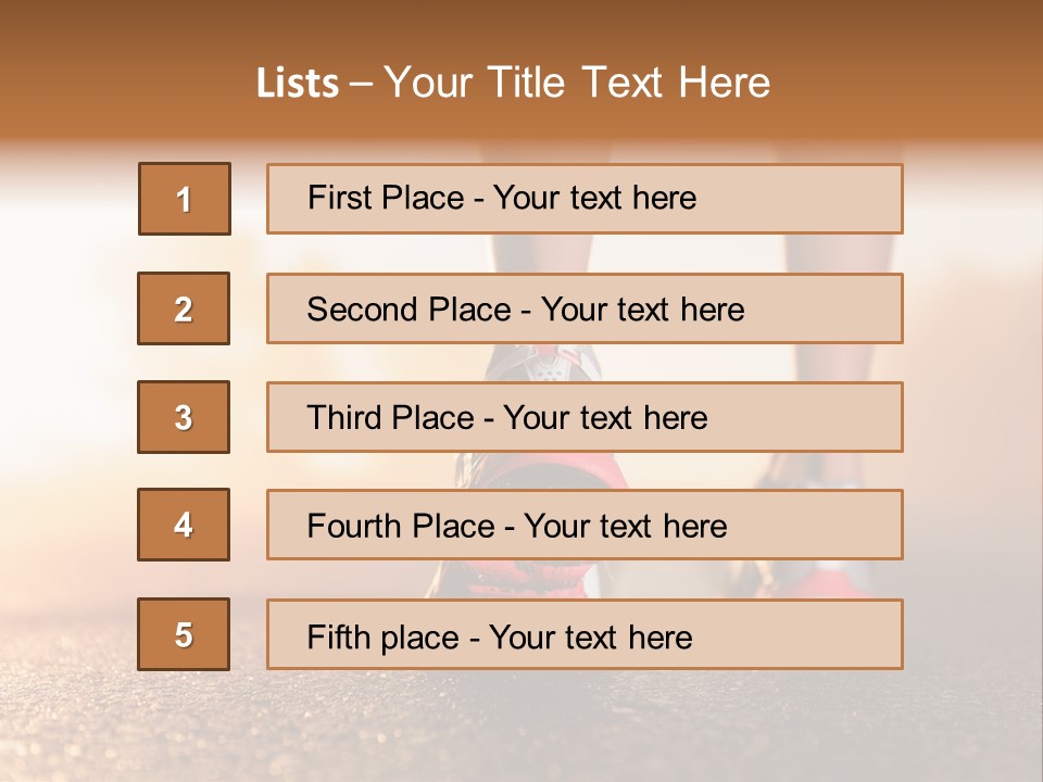 Action Sunset Lifestyle PowerPoint Template