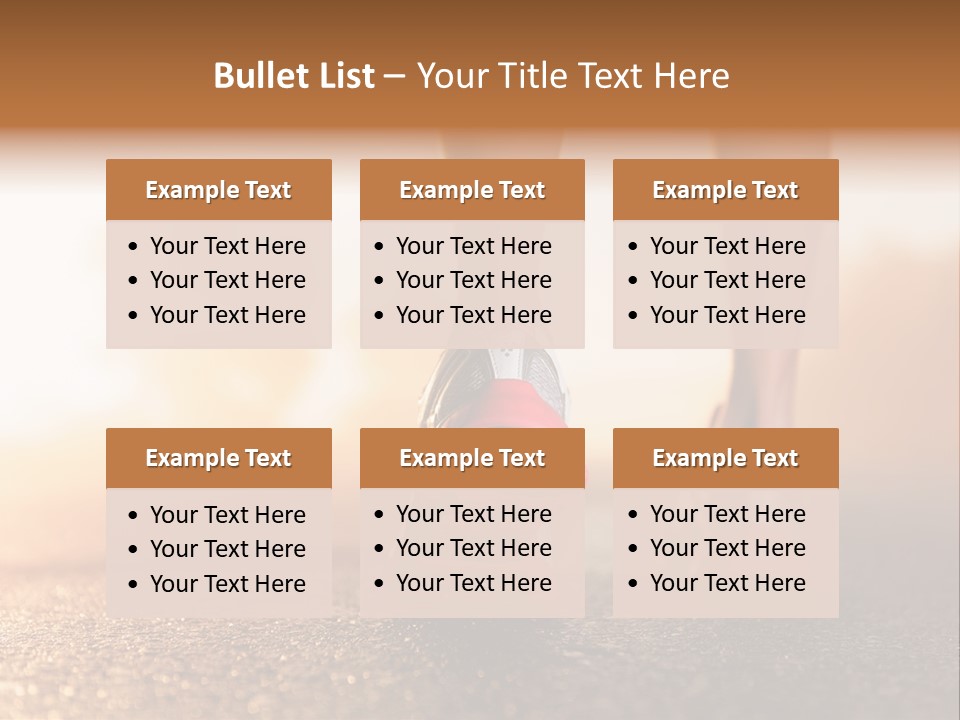 Action Sunset Lifestyle PowerPoint Template