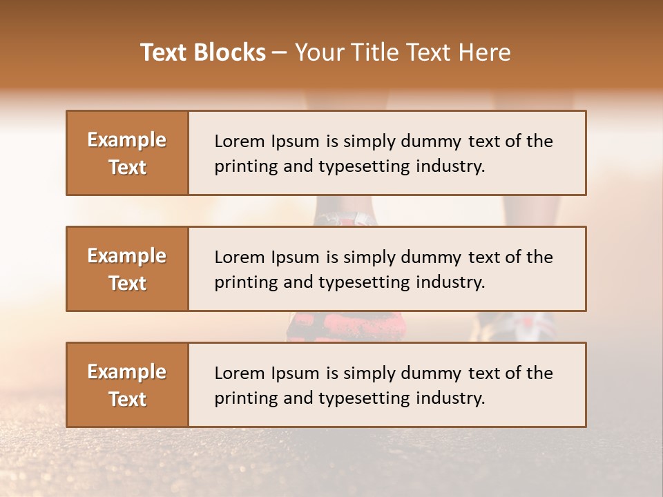 Action Sunset Lifestyle PowerPoint Template