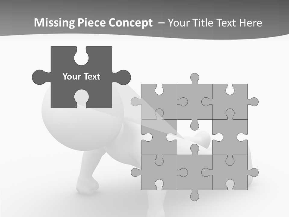 Character Biceps Energy PowerPoint Template