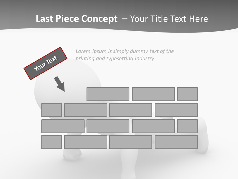 Character Biceps Energy PowerPoint Template