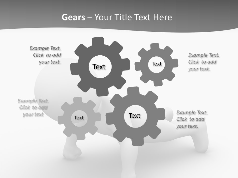 Character Biceps Energy PowerPoint Template