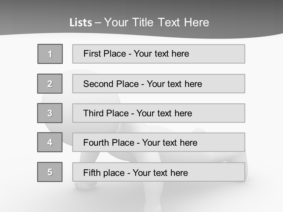 Character Biceps Energy PowerPoint Template
