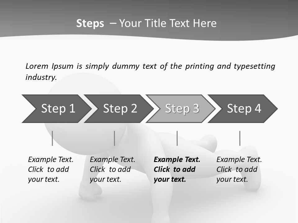 Character Biceps Energy PowerPoint Template