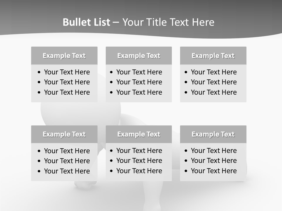 Character Biceps Energy PowerPoint Template