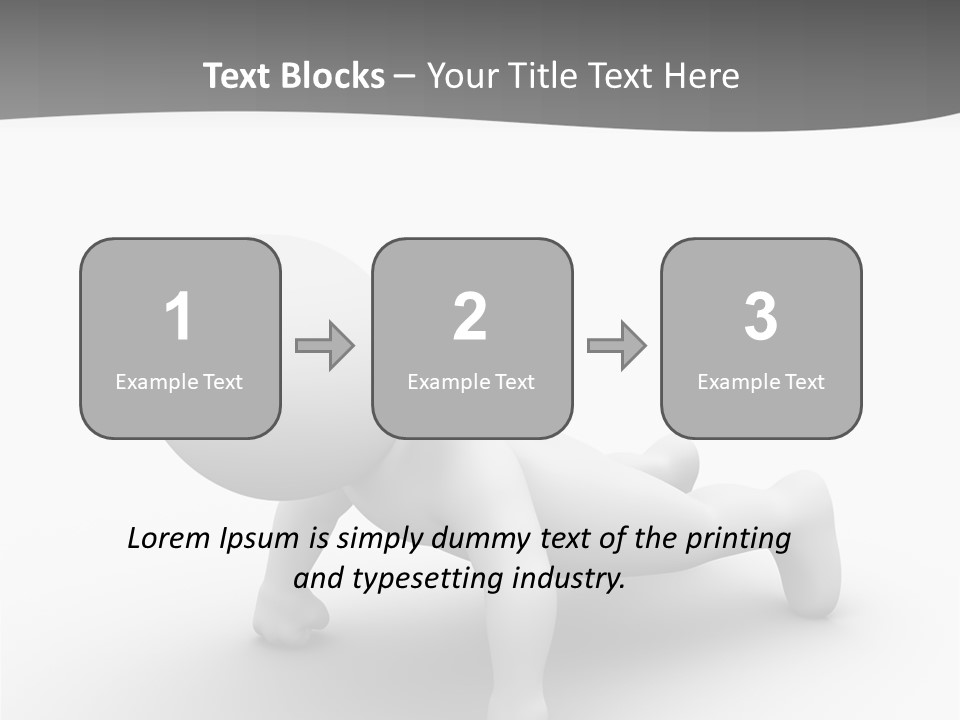 Character Biceps Energy PowerPoint Template