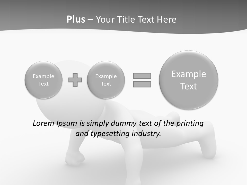 Character Biceps Energy PowerPoint Template