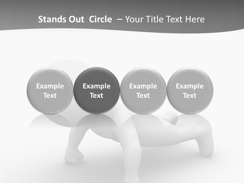 Character Biceps Energy PowerPoint Template