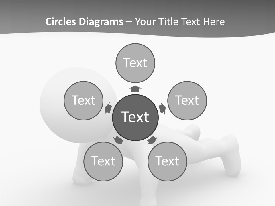 Character Biceps Energy PowerPoint Template