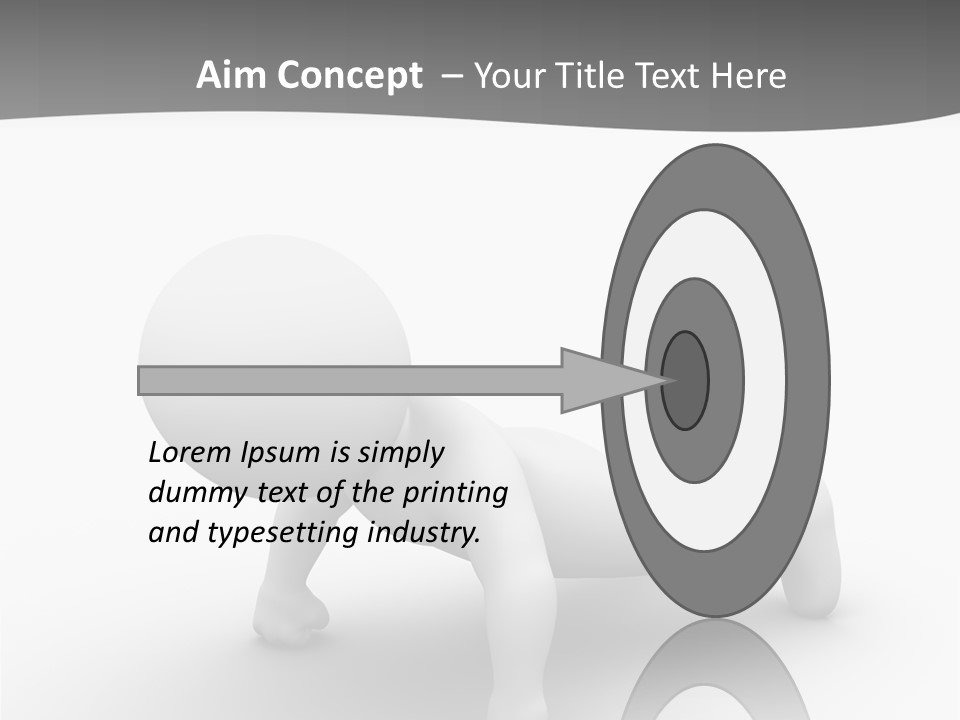 Character Biceps Energy PowerPoint Template