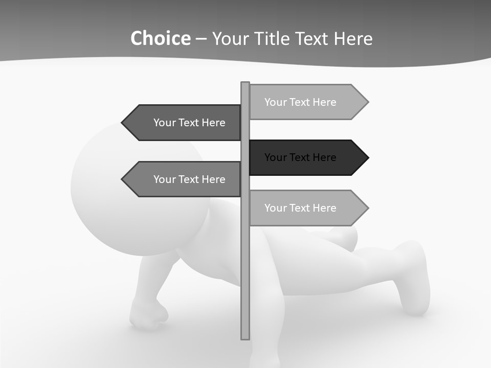 Character Biceps Energy PowerPoint Template