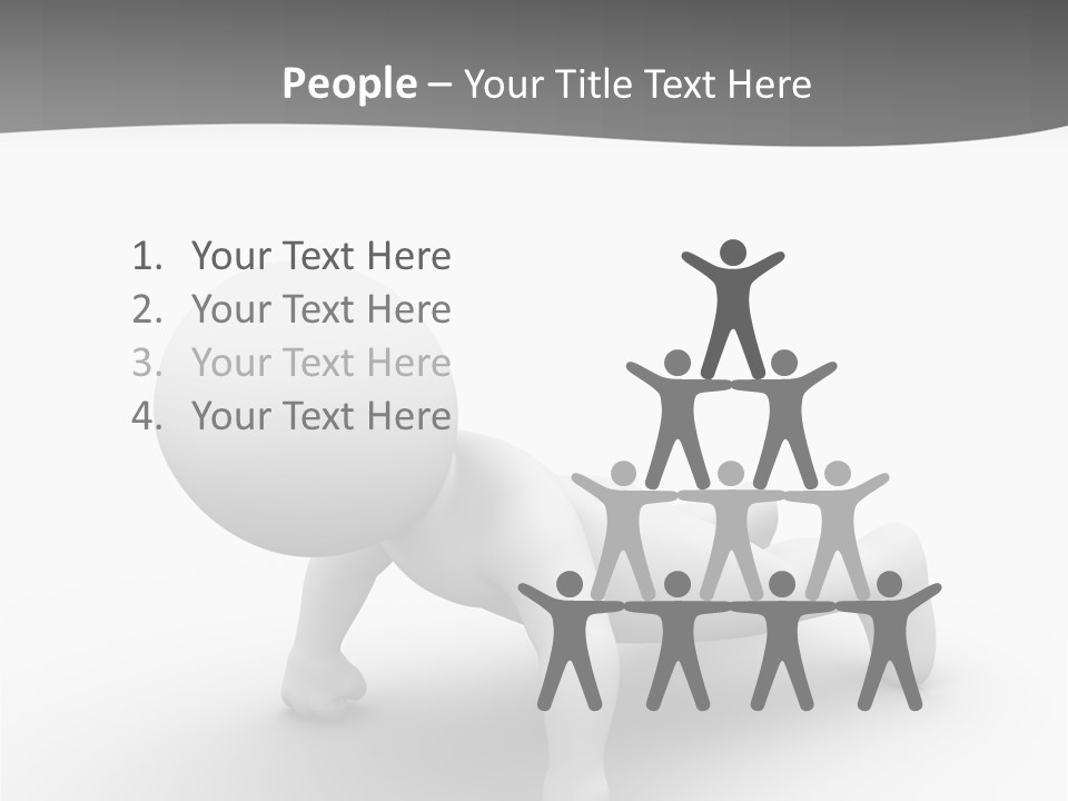 Character Biceps Energy PowerPoint Template