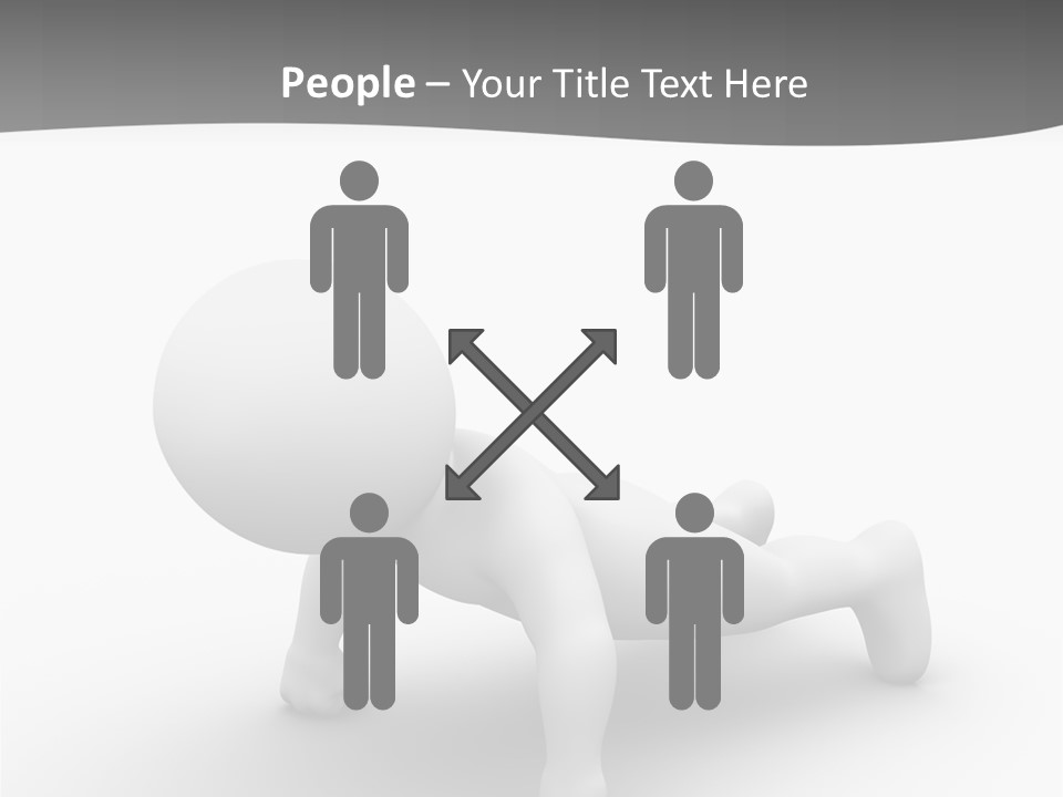 Character Biceps Energy PowerPoint Template