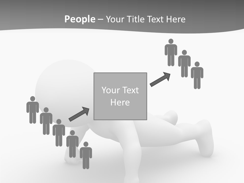 Character Biceps Energy PowerPoint Template