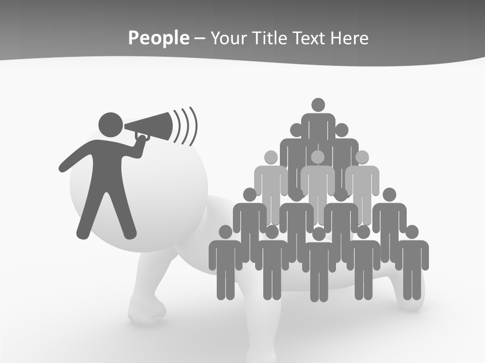 Character Biceps Energy PowerPoint Template