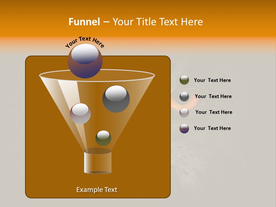 Eagle Head Close Up Eagle Owl PowerPoint Template