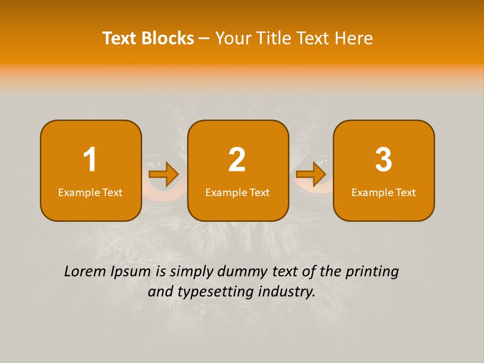 Eagle Head Close Up Eagle Owl PowerPoint Template