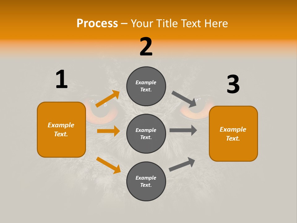 Eagle Head Close Up Eagle Owl PowerPoint Template