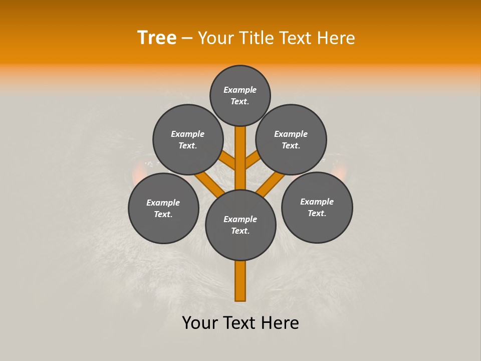 Eagle Head Close Up Eagle Owl PowerPoint Template