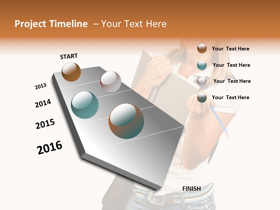 Learn Isolated Notebook PowerPoint Template