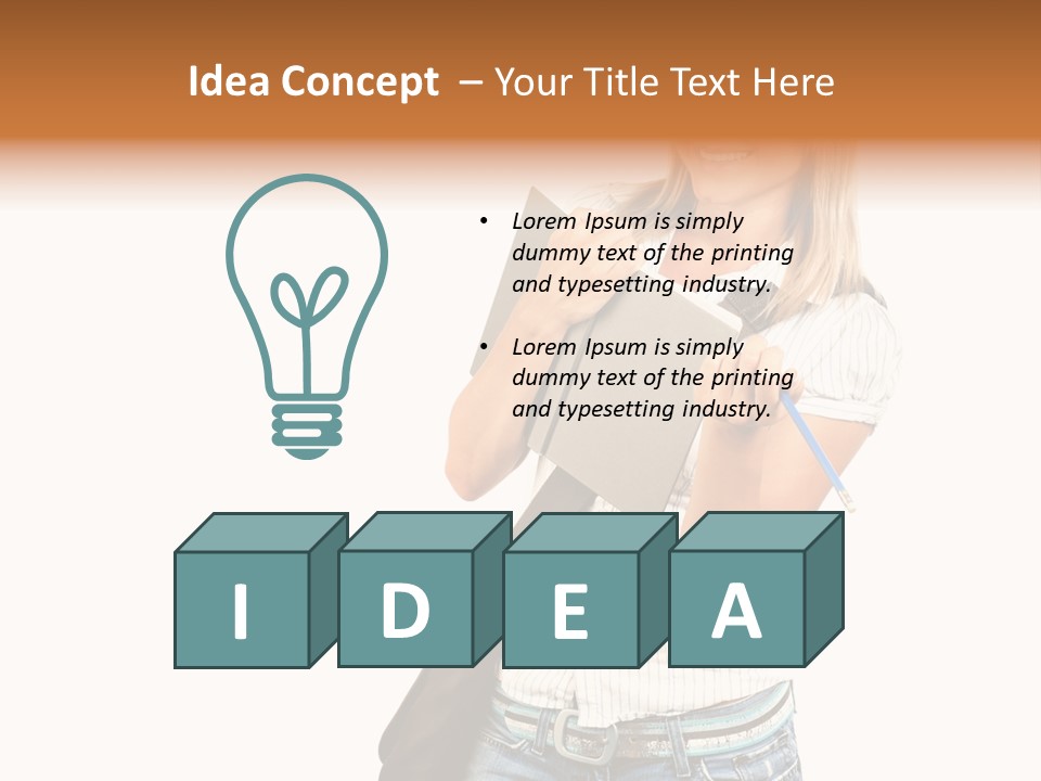 Learn Isolated Notebook PowerPoint Template