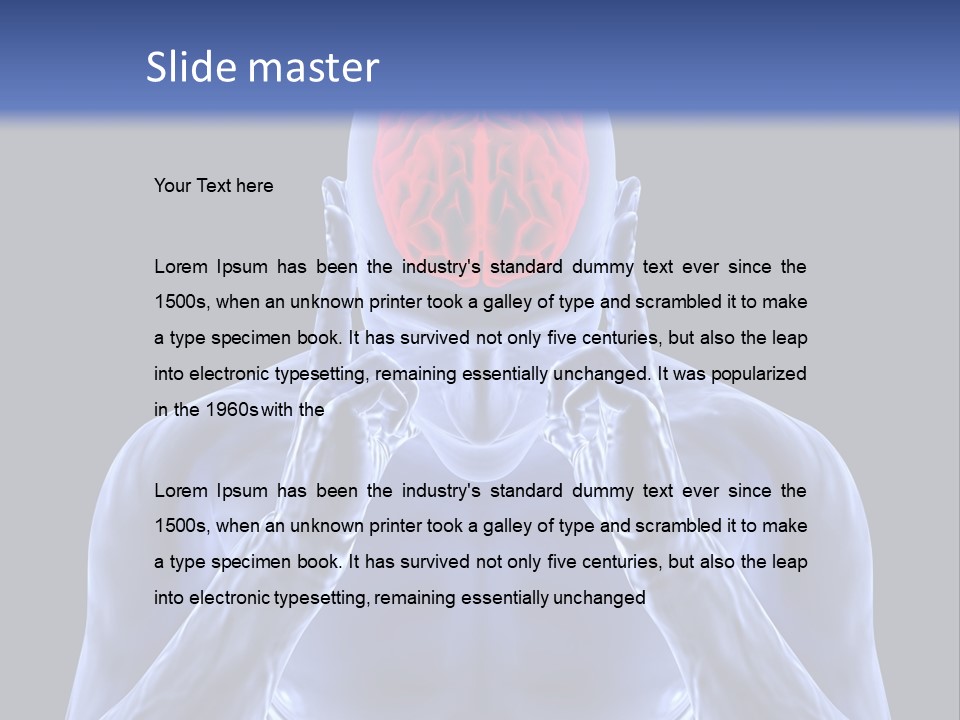 Anatomy Backgrounds Thinking PowerPoint Template