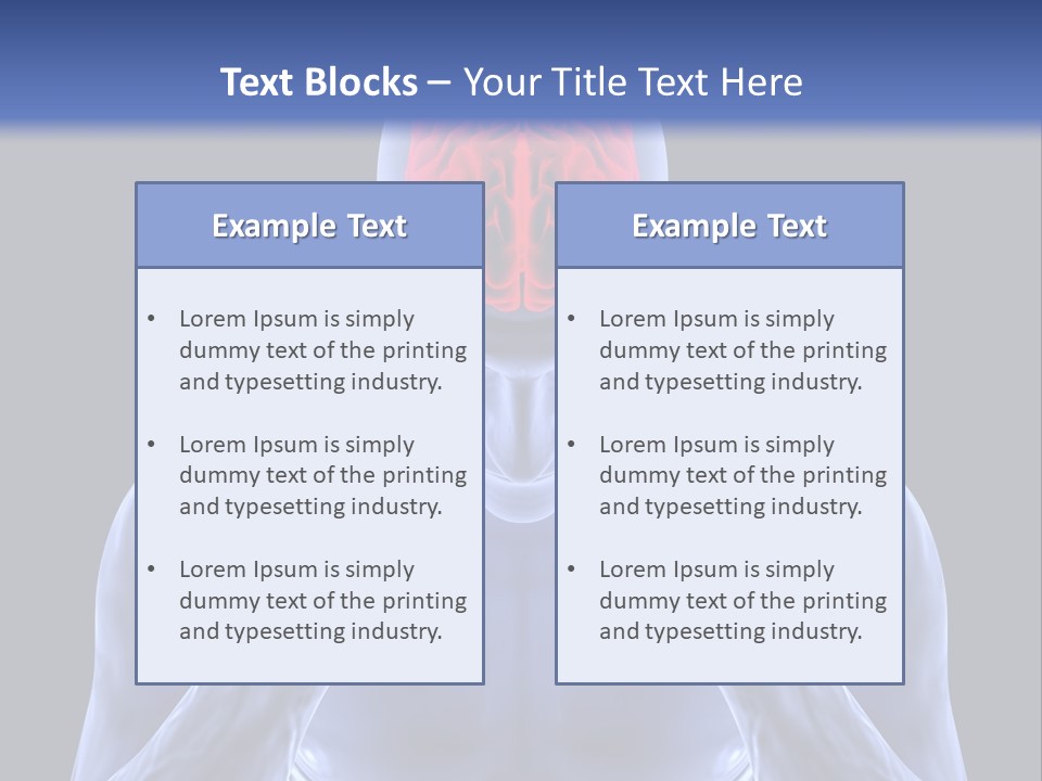 Anatomy Backgrounds Thinking PowerPoint Template