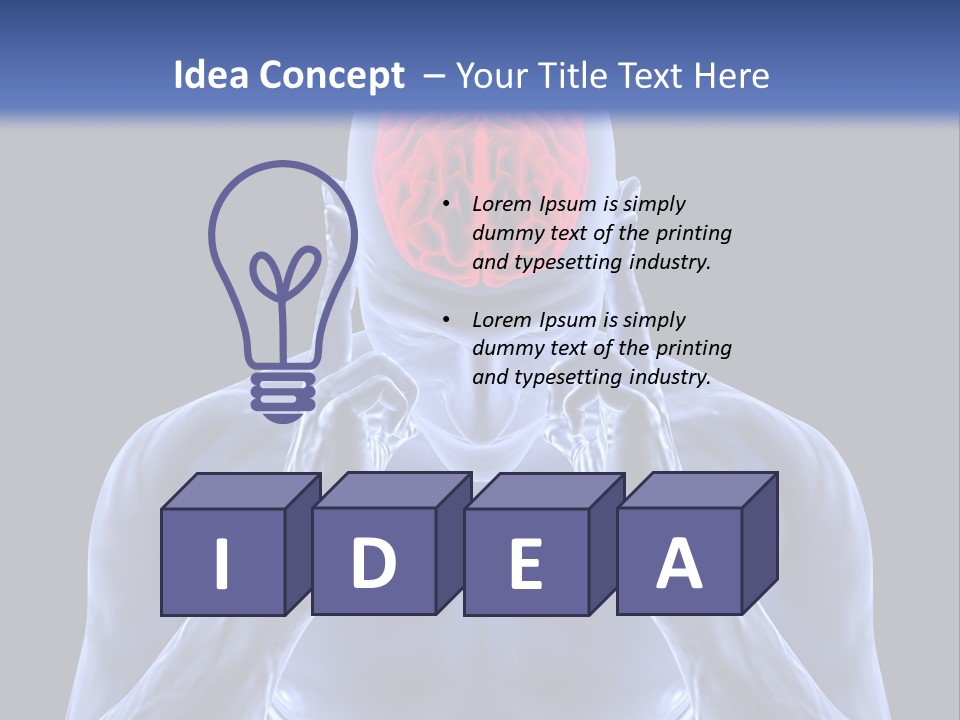 Anatomy Backgrounds Thinking PowerPoint Template