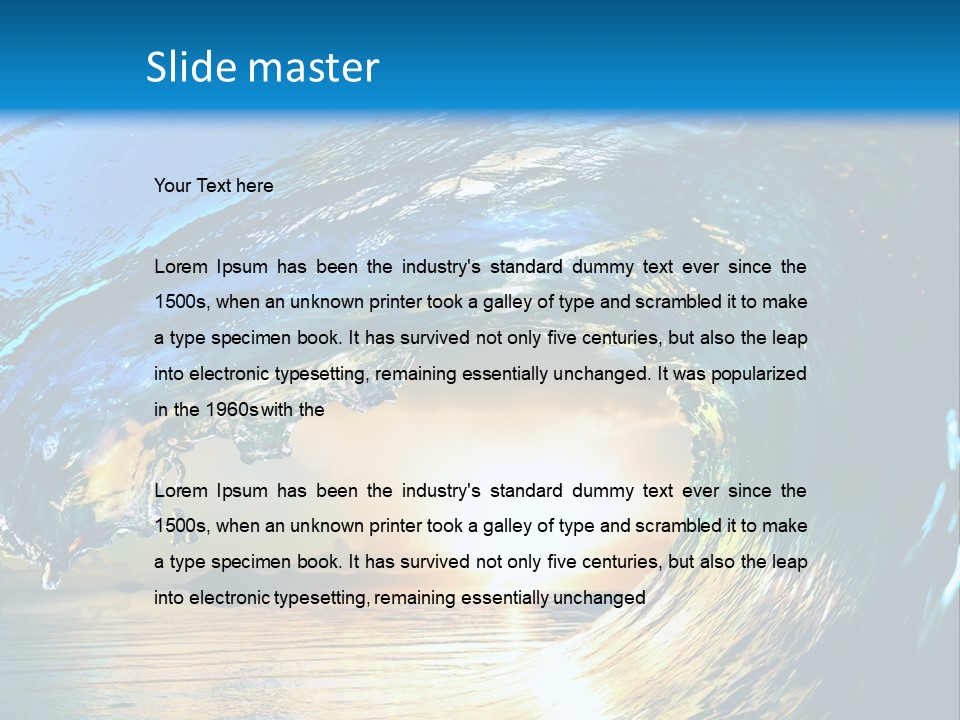 Climate Ripple Reflection PowerPoint Template